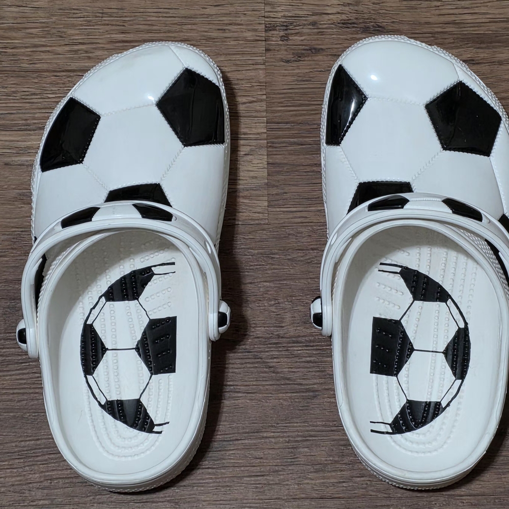 CROCS Kids Soccer Theme - Black and White